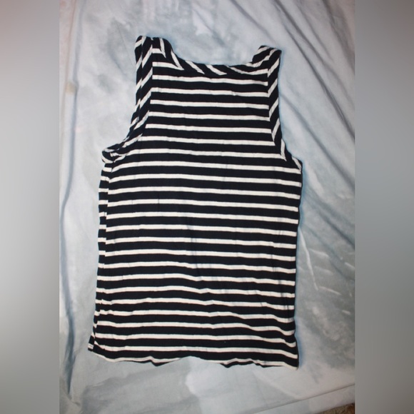 Loft Women’s Striped Basic Tank Top 🌵M - Picture 2 of 4
